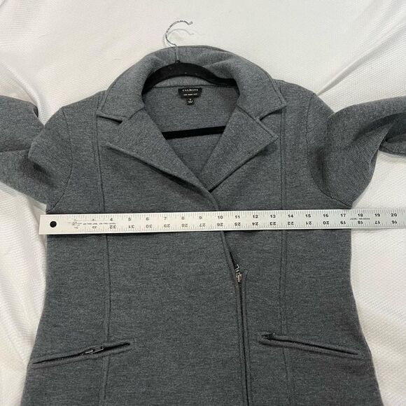 Talbots Pure Merino Wool Dark Gray Blazer Jacket - Picture 3 of 8